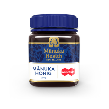 Manuka Health - Manuka Honig MGO 400+, 250g Honigglas vorne