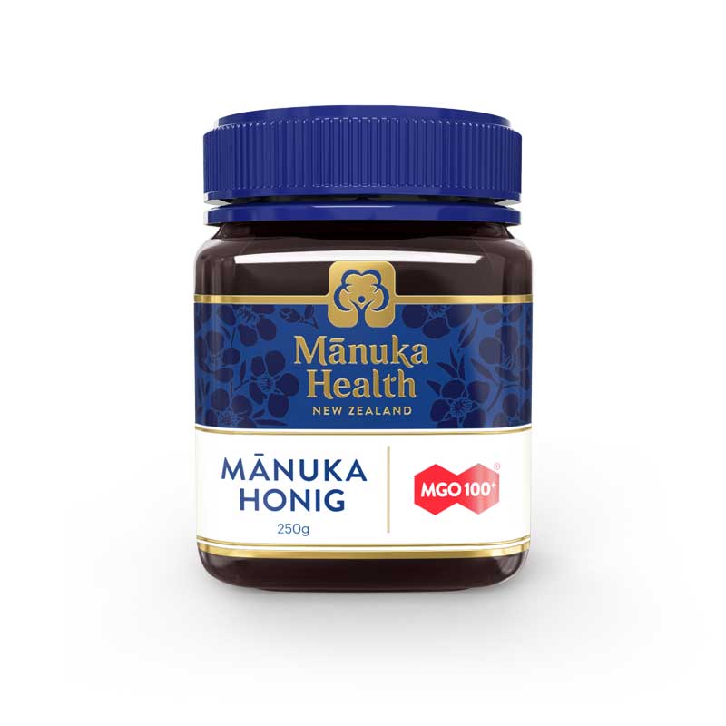 Manuka Health - Manuka Honig MGO 100+, 250g Honigglas vorne