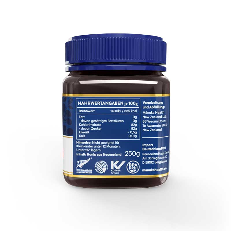 Manuka Health - Manuka Honig MGO 100+, 250g Honigglas rechts
