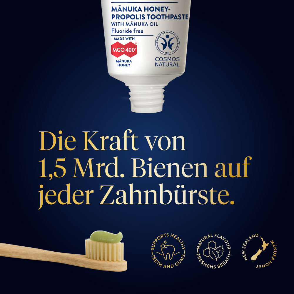 Zahnpasta mit Manuka Honig und Propolis