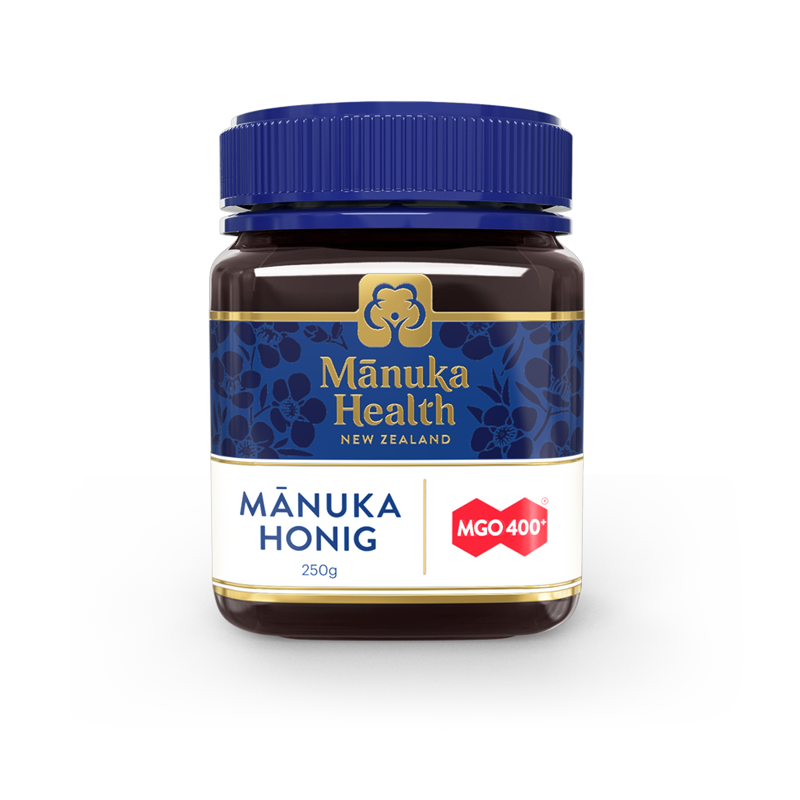 Manuka Health - Manuka Honig MGO 400+, 250g Honigglas vorne