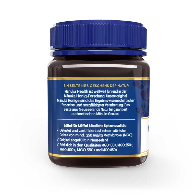 Manuka Health - Manuka Honig MGO 250+, 250g Honigglas links