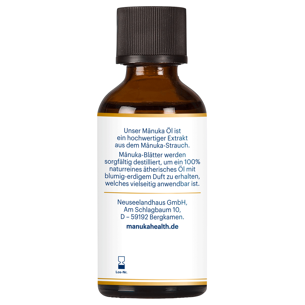 Manuka Health - Manukaöl ätherisch 50ml Flasche links