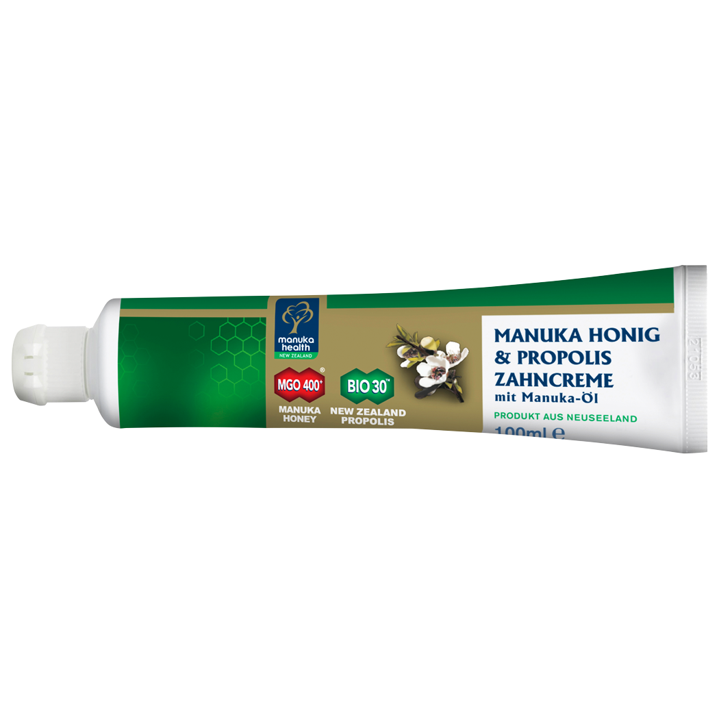 Manuka Health - Manuka Honig & Propolis Zahncreme MGO 400+ Tube vorne