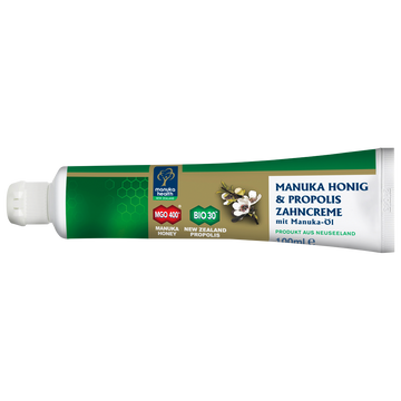 Manuka Health - Manuka Honig & Propolis Zahncreme MGO 400+ Tube vorne